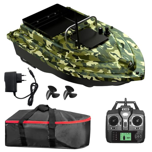 GPS Kalastusviehevene, Suuri Viehekapasiteetti, Etäohjausalue 500m,Naamiointi 12000mAh