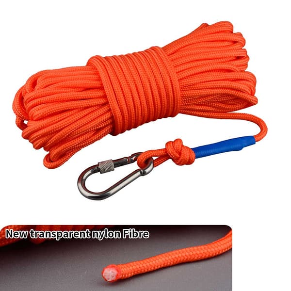 Stærk Neodymium Fiskemagnet, 400KG Trækkraft, 20M Snor,magnet 20M