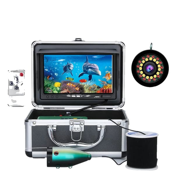 Underwater Fishing Camera, AHD 1080P, 7-tommer HD Skærm,15M NEJ DVR 1080P
