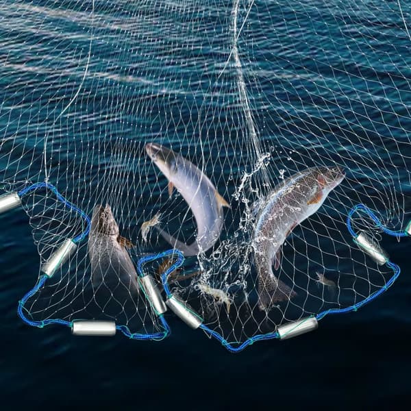 Fiskekastnet, 18 fod netdiameter, 1,5 cm maskestørrelse