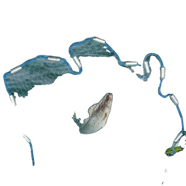 Fiskekastnet, 18 fod netdiameter, 1,5 cm maskestørrelse