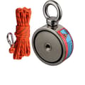Miniatyrbillede 1 af 2: Neodymium Magnet Fiskeri Sæt, 180KG & 250KG Trækstyrke, 20 Meter Snor,vertikal trækstyrke, 250KGX2 Sejlkløft