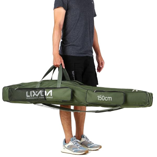 Fiskepåse, Rymlig 150 cm Storlek, Lättviktig och Bärbar,armégrön
