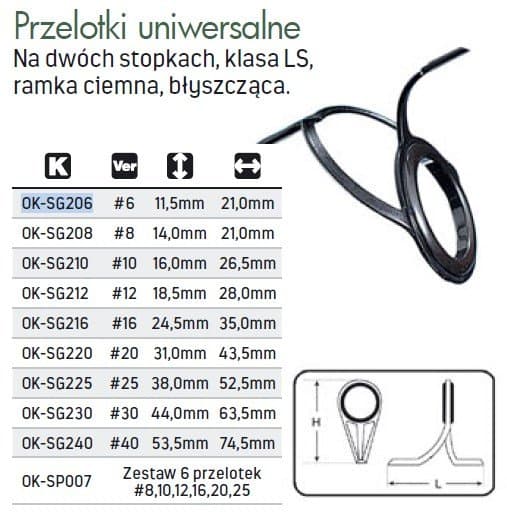 Universalføring på to fødder SIC ZIRCONIA 6 | OK-SG206