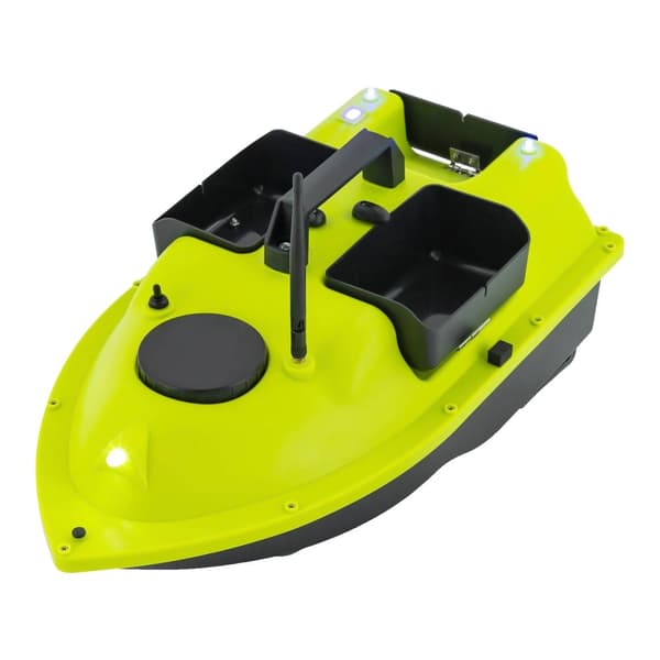 GPS Fiskebåt med Beten, Dubbel 390 Motorer, 99 Positioneringspunkter,grön
