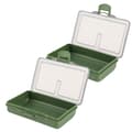 Miniatyrbillede 3 af 10: 2stk fiskekrog agn gadget boks mini pp opbevaringsboks taske til fiskeredskab tilbehør 1 rum