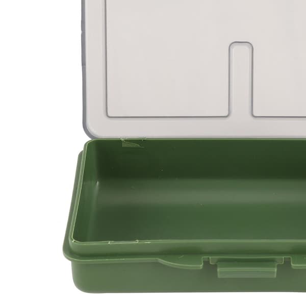 2stk fiskekrog agn gadget boks mini pp opbevaringsboks taske til fiskeredskab tilbehør 1 rum