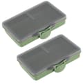 Miniatyrbillede 2 af 10: 2stk fiskekrog agn gadget boks mini pp opbevaringsboks taske til fiskeredskab tilbehør 1 rum