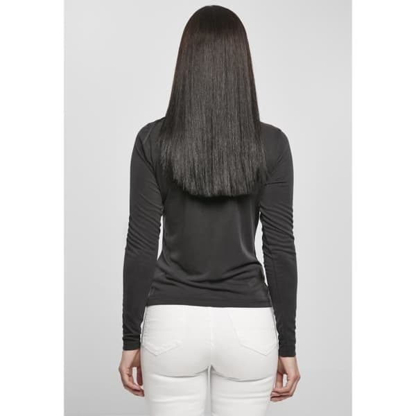Urban Classics Modal Långärmad tröja för dam med turtleneck - svart - L