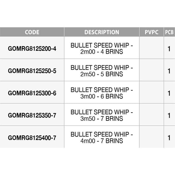 Garbolino Kupstång Bullet Speed Whip Svart,Silver 2.50 m
