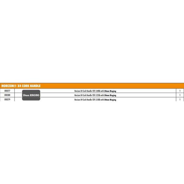 Fox International Karppi Onki Horizon X4 Mango De Corcho Musta 3.66 m / 3 Lbs