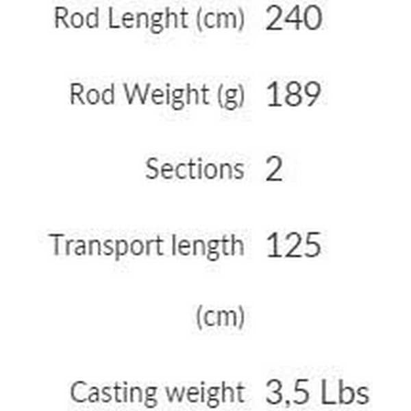 Mikado Karppi Onki Noctis X Carp Stalker Hopeinen 2.40 m / 3 Lbs