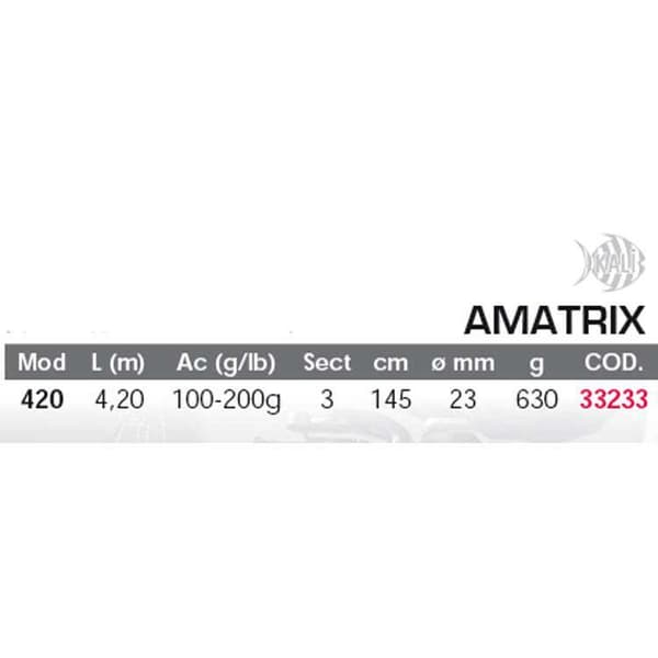 Kali Surfcasting Stång Amatrix Orange 4.20 m / 100-200 g