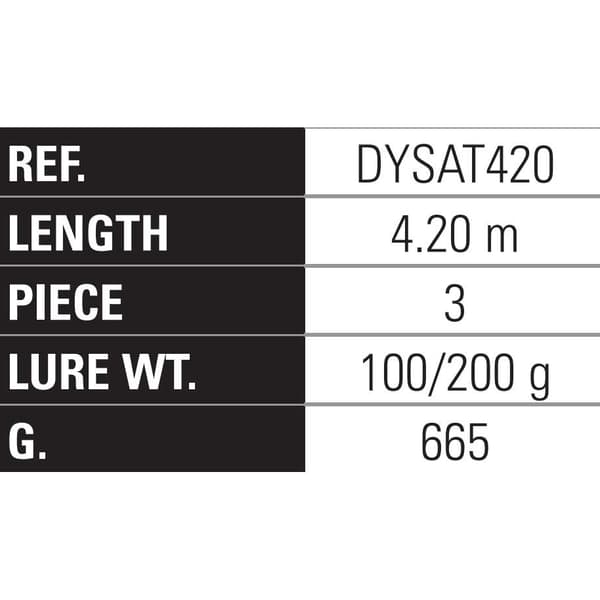 Yokozuna Surfcasting Stång Surf Attack H Silver 4.20 m / 100-200 g