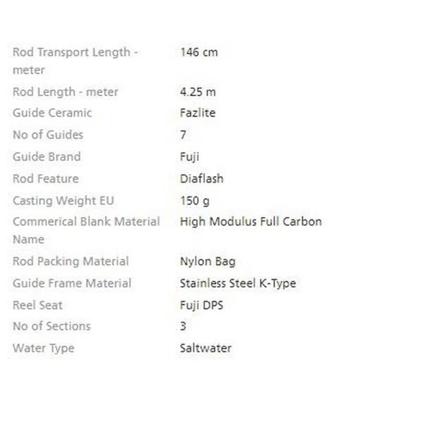 Shimano Fishing Surfcasting Stång Speedmaster H Hybrid Svart 4.50 m / 200 g
