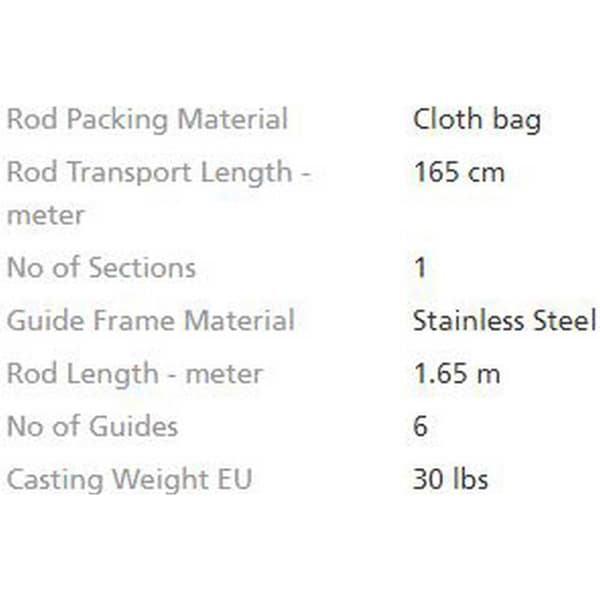Shimano Fishing Trollingstav Tld B Stand Up Silver 1.65 m / 50 Lbs