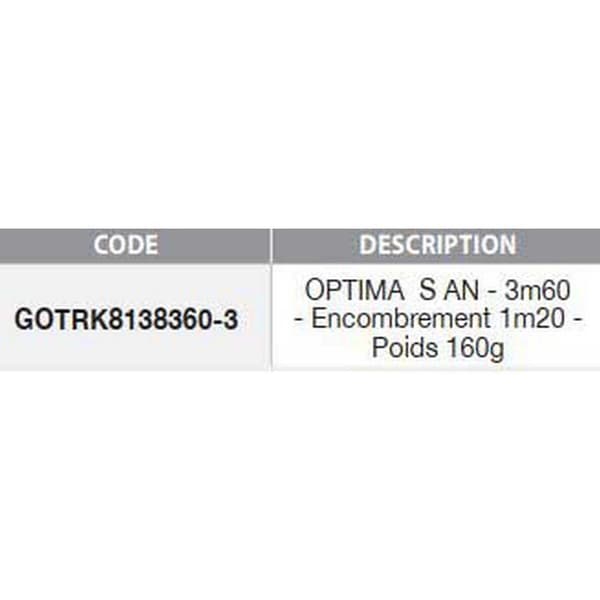 Garbolino Match Stang Optima S An Sort 3.60 m / 20 g