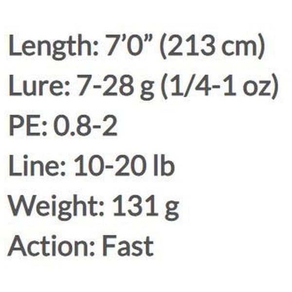 Molix Baitcasting Rod Outset Silver 2.01 m / 3.5-10 g
