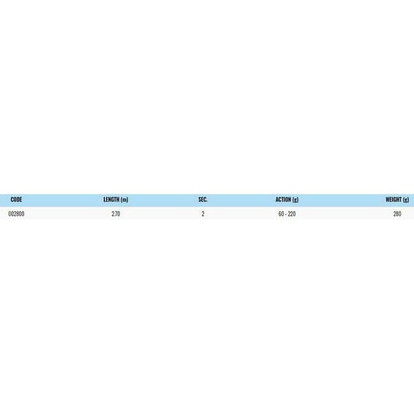 Sugoi Pyörivä Sauva Kerman Boat Musta 2.70 m / 60-220 g