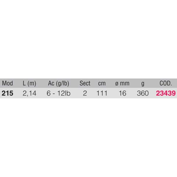 Kali Popping Rod Hakton Hopeinen 2.15 m / 6-12 Lbs
