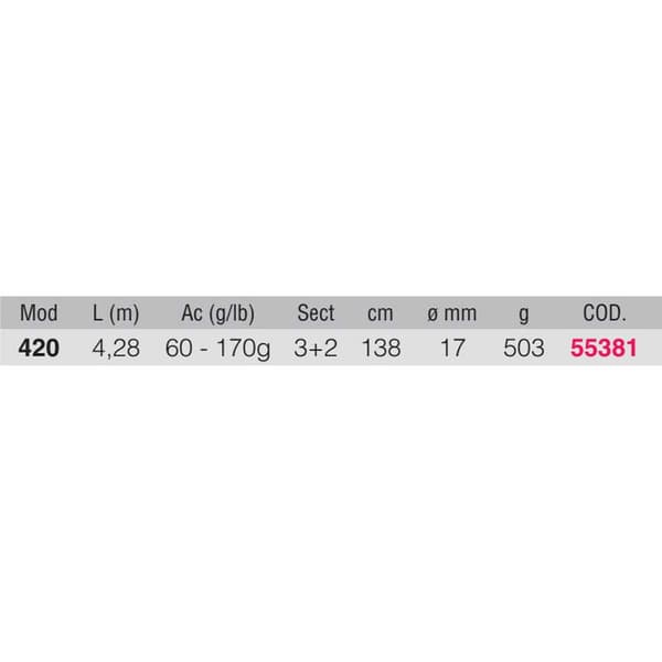 Kali Surfcasting Stång Draylon Silver 4.28 m / 60-170 g