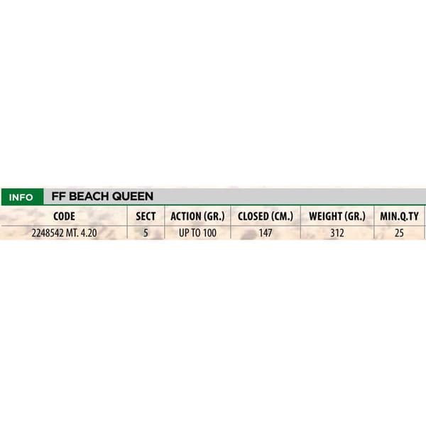 Fishing Ferrari Surfcasting Stang Beach Queen Sort 4.20 m / 100 g