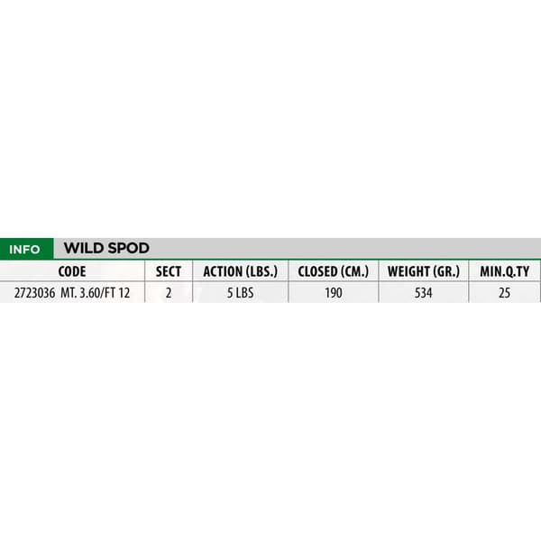 Lineaeffe Karppi Onki Wild Spod Musta 3.60 m / 5 Lbs