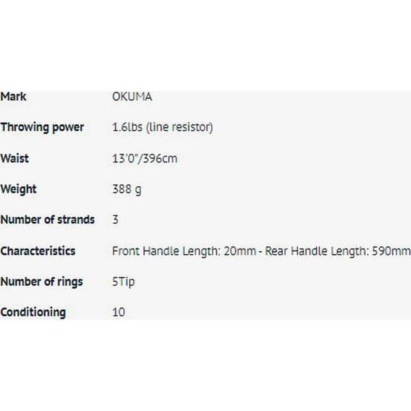 Okuma Cb-ca-custom Black 1303h Karpin Kalastus Rod Musta 3.90 m / 3.5 Lbs