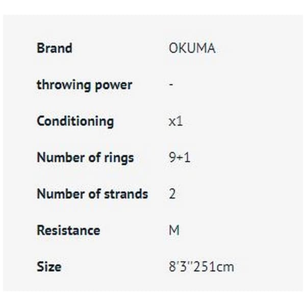 Okuma Egging Stang Scorpio Egi Søvfarvet 2.20 m / 1.5-3.0 EGI