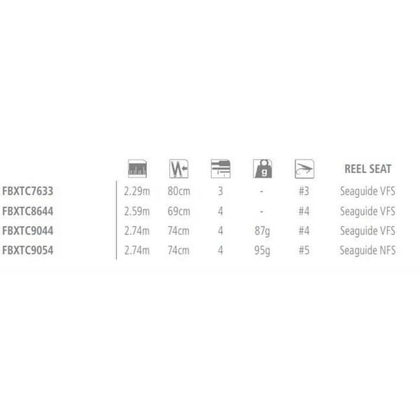 Shimano Fishing Perhokalastus Biocraft Xtc Hopeinen 2.74 m / Line 5
