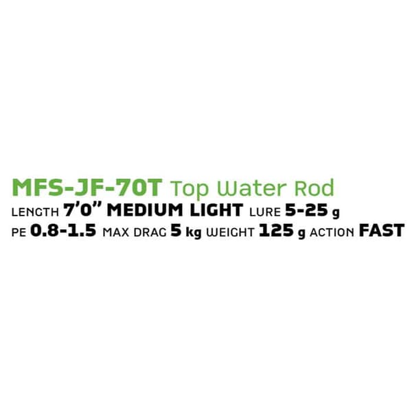 Molix Haspelspö Fioretto Speciale Jackfin Top Water  2.13 m / 5-25 g