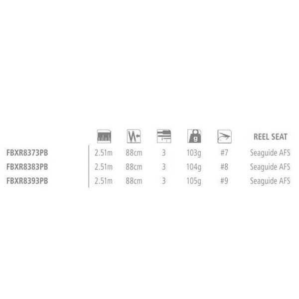 Shimano Fishing Flugfiskespö Biocraft Xr Predator Bt Silver 2.51 m / Line 7