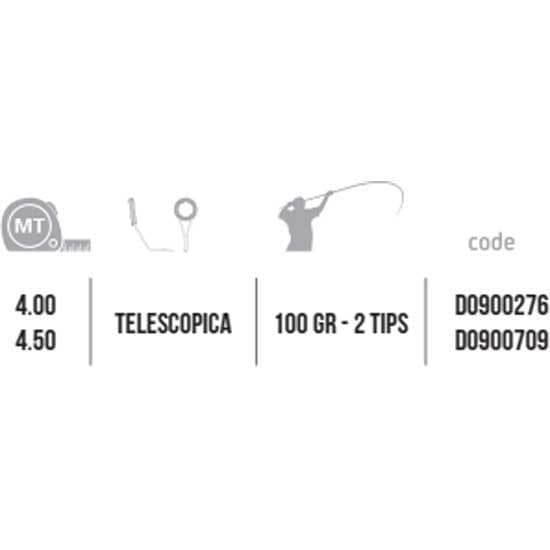 Falcon Teleskopisk Surfcasting Rod Wild Mormora 4.00 m / 100 g