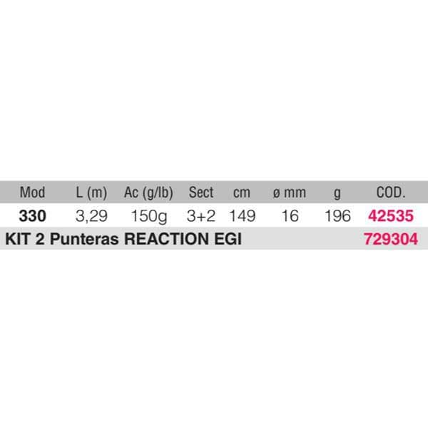 Kali Egging Stang Reaction  3.30 m / 150 g