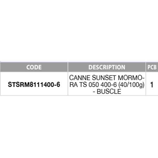 Sunset Teleskooppinen Surfcasting Sauva Mormora Ts 050  4.00 m / 40-100 g