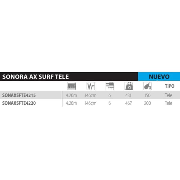 Shimano Fishing Sonora Ax Teleskopiskt Surfcastingspö Guld 4.20 m / 200 g