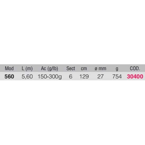 Kali Skipton Xtr Teleskooppinen Surfcasting-vapa  5.60 m / 150-300 g