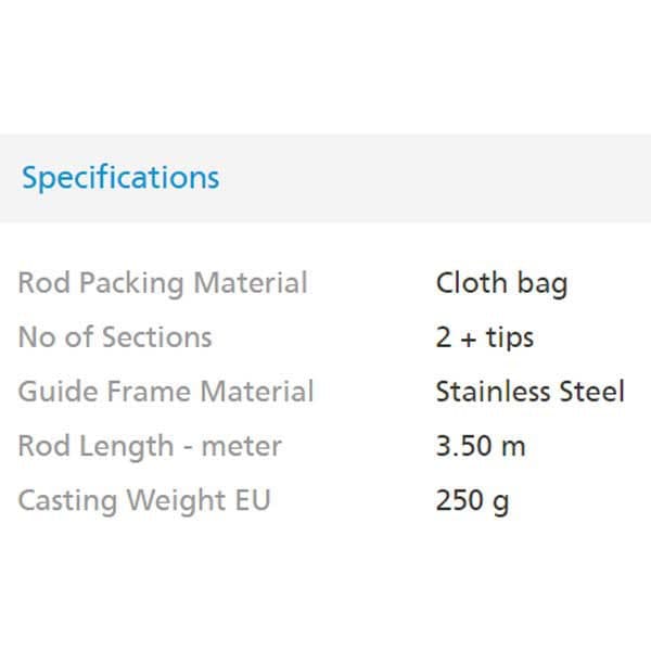 Shimano Fishing Technium Bottenfraktstång Silver 3.00 m / 300 g