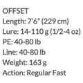 Miniatyrbild 2 av 2: Molix Outset Offset Baitcastingspö  2.32 m / 14-110 g