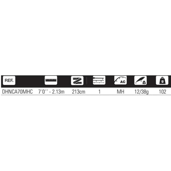 Hart Nation Carnassier C Spinnfiskespö Silver 2.16 m / 12-38 g