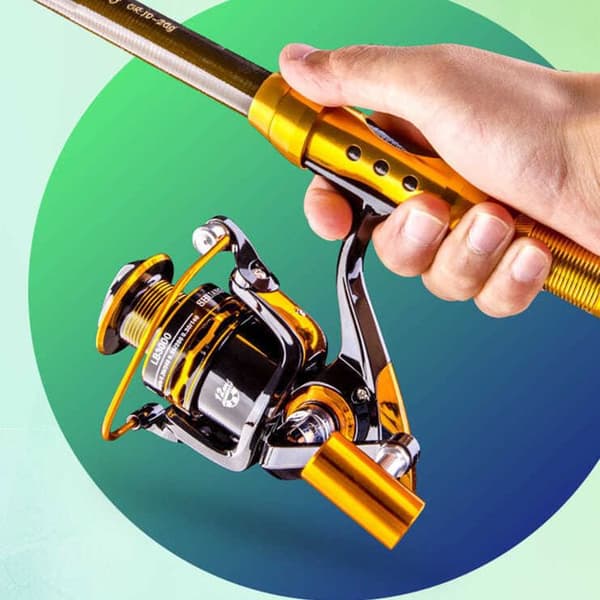 Fiskespön - TD® - 2,7 m - Halkfritt - Nötningsbeständig - 5 sektioner