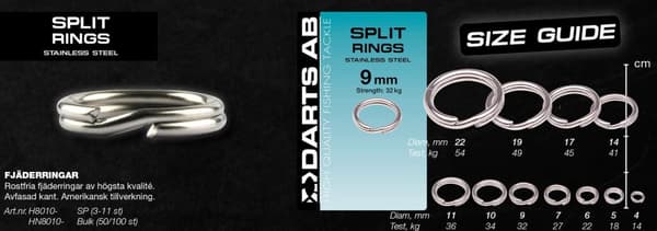 Darts Split Rings 11mm