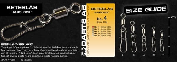 Darts Beteslås Hardlock No. 6
