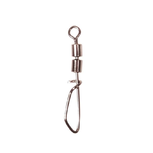 Wiggler Double Swivel With Twist Snap Nickel Size 6