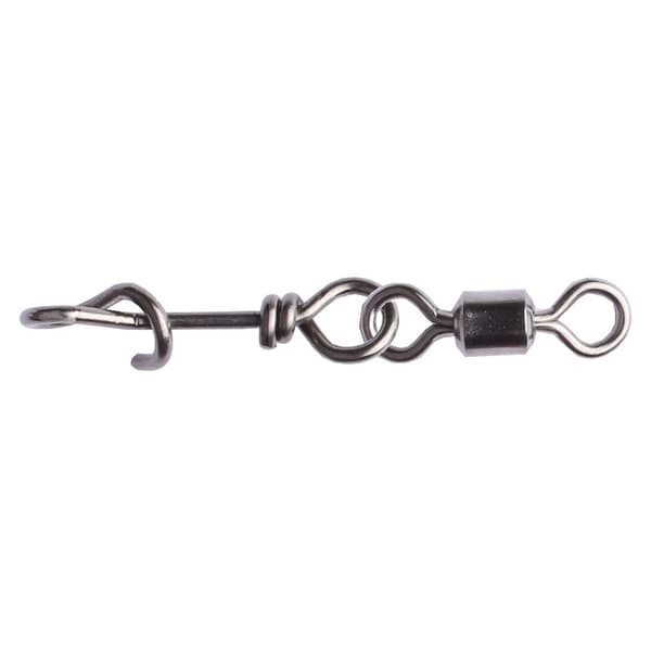 Wiggler Quicksnap With Rolling Swivel Black Nickel Size 0