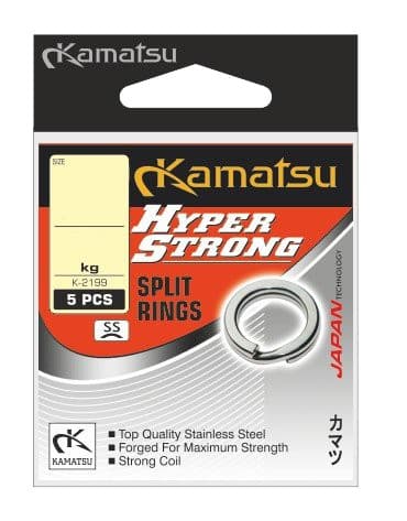 Kamatsu HYPER STRONG SPLIT RING K-2199 5MM 29KG SØLV 580200050|580200050