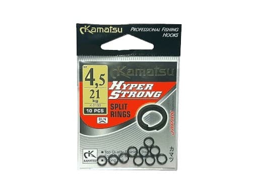 Kamatsu HYPER STRONG SPLIT RING K-2199 7MM 50KG BLN 580203070|580203120 Split Ringe