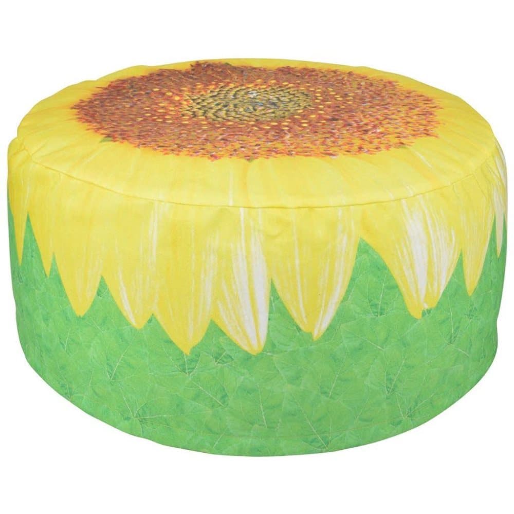 Esschert Design oppustelig udendørs puf solsikke 58 cm BK017