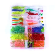 Mega box med jiggar i en praktisk låda, Jigghuvud, fishing tools