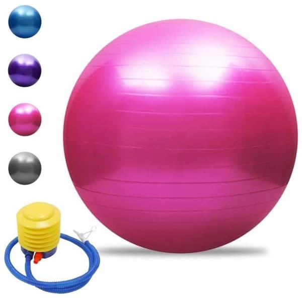 Träningsboll - Ej specificerad - 45 cm - Rosa - Anti-burst - 150 kg belastning